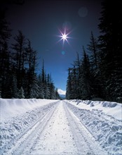 Snowy landscape, China