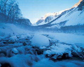 Snowy landscape, China