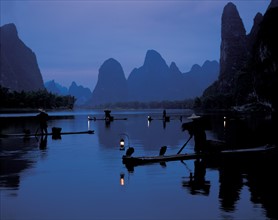 Mountain peaks landscape, China