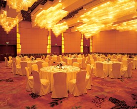 Restaurant de luxe, salle de banquet à Shanghai, Chine