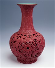 Carved vase, China