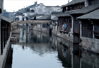 Waterside rural village, China