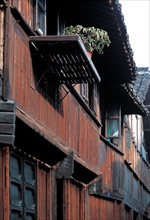 Wooden farm houses, China