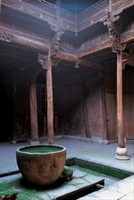 Cour intérieure d'une maison traditionnelle, Chine