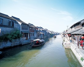 Village sur l'eau, ville de Xitang, province du Zhejiang, Chine