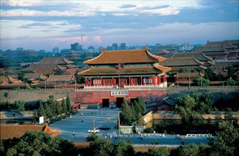 La Cité Interdite, la Tour de porte, Pékin, Chine