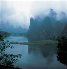 Mountain peaks landscape, China