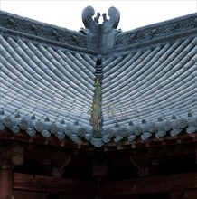 Detail of rooftop, Henan province China