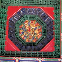 Basketwork, floral pattern, China