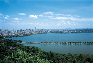 Lac de l'Ouest, ville de Hangzhou, Chine