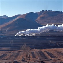 Locomotive à vapeur, nord-est de la Chine