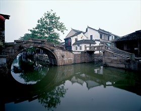 Village Zhouzhuang, Kunshan,  province du Jiangsu, Chine