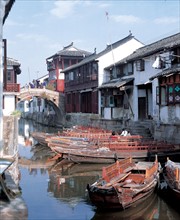 Village Zhouzhuang,  province du Jiangsu, Chine