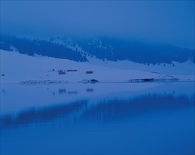 Lac Sayram,  province du Xinjiang, Chine