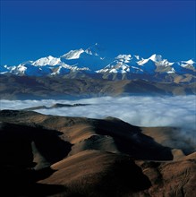 Mont Qomolangma, Tibet, Chine