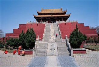 Pavillon du dragon, Kaifeng, province du Henan, Chine.