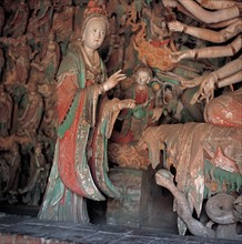 Temple Shuanglin, Dynastie Song, Pingyao, province du Shanxi, Chine