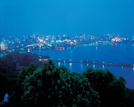 Lac de l'ouest, Hangzhou, Zhejiang Province, Chine