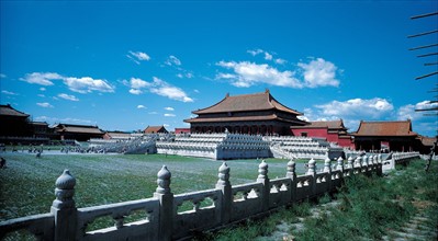 Forbidden City, Esplanade centrale, la Porte de l'harmonie suprême, Pékin, Chine