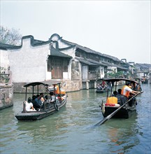 Village sur l'eau, Wuzhen, province du Zhejiang, Chine