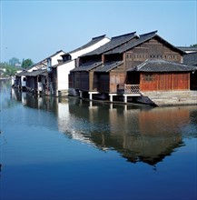 Village sur l'eau, Wuzhen, province du Zhejiang, Chine