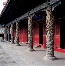 QuFu, province du Shandong, Temple confucéen, Hall DaCheng, Chine