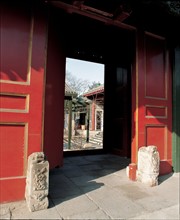 Complexe de maisons traditionnelles à Pékin, Chine