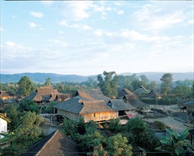 Maison, province du Yunnan, Chine