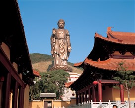 Statue de Bouddha, près du Mont Lingshan, Wuxi, province du Jiangsu, Chine