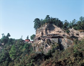 Mont Wudangshan, Rocher de Yuxu, province du Hubei, Chine