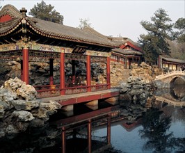 Beihai Park, Pavillon Jingxin, Pékin, Chine