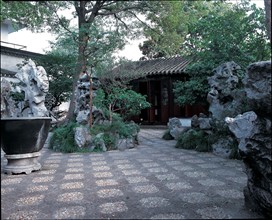 Suzhou, Jardin du Lotus, province du Jiangsu, Chine