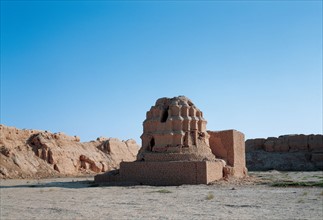 Gucheng, ancienne ville de garnison, province du Xinjiang, Chine