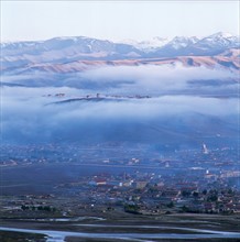 Vue panoramique, Sichuan, Chine