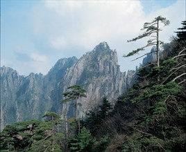 The Shixin Peak of the Huangshan Mount, China