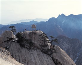 Pic est du Mont Huashan, Shanxi, Chine