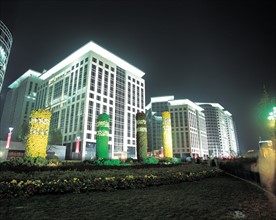 Immeubles illuminés, Chine