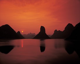 Sunset, China