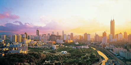 Paysage urbain, Shenzen, Chine