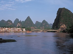 Rivière LiJiang, GuiLin, province du Guangxi, Chine