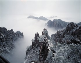 Le Mont Huang, dans la province d'Anhui, Chine