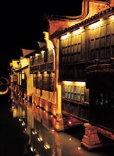 Illuminated houses, China