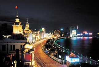 Ville la nuit, Chine