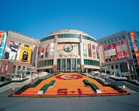 Centre commercial (Ganghui Plaza), le jour de la fête du travail, le 1er mai, Shanghaï, Chine
