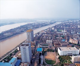 Ville d'Yichang dans la région de Sanjiang, province de Hubei, Chine