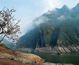 Gorge de Wu, une des Trois Gorges du fleuve Changjiang, Chine