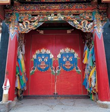 Monastère Lapuleng, dans la province du Gansu, Chine