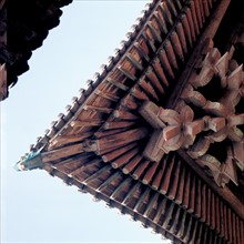 Le Temple Zhenguo de la ville ancienne de Pingyao, province du Shanxi, Chine