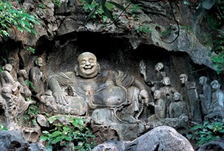 Statue de Bouddha, ville de Hangzhou, Chine