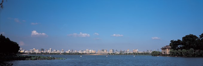 Le lac de l'Ouest de la ville d'Hangzhou, Chine